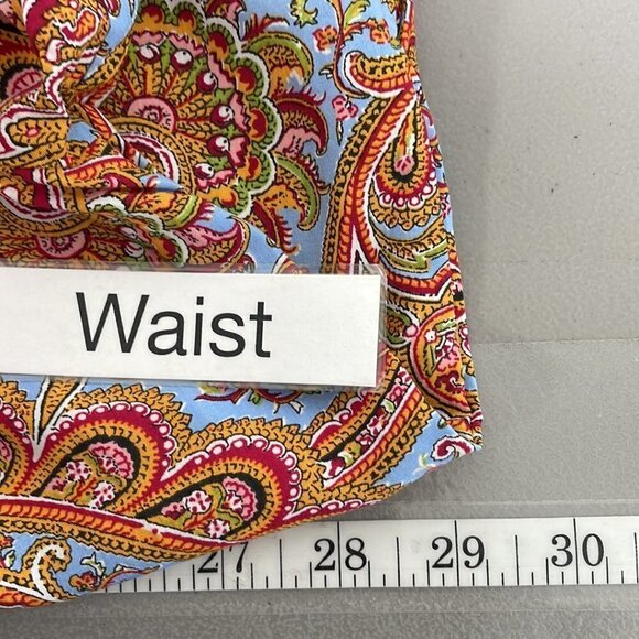 JW Anderson x Uniqlo Gather Dress Button Paisley Orange Blue Size Large L - Picture 14 of 16